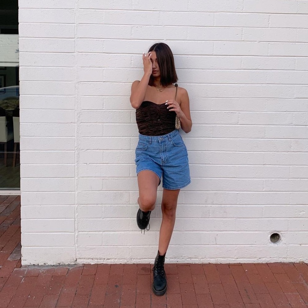 Nasty Gal High Waisted Mom Shorts